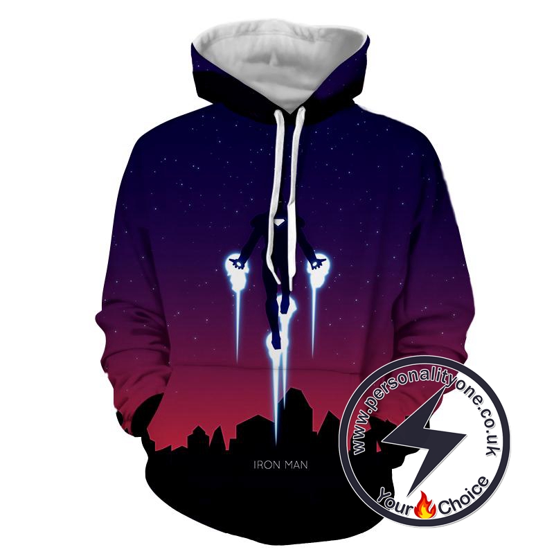 Iron Man - Iron Man 3D - Iron Man Hoodies